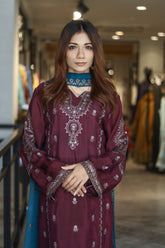 Raad Luxury Embroidered Raw Silk 3 Piece Stitched Suit RD24LEF RA19-2729